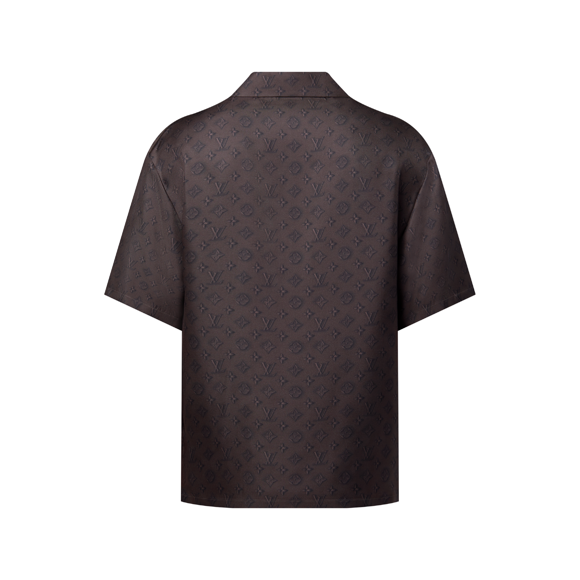 プリンテッドモノグラム ショートスリーブシルクシャツ ｜ルイ